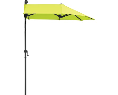 Schneider Salerno Mezza parasol 150 x 150 cm appelgroen incl. beschermhoes