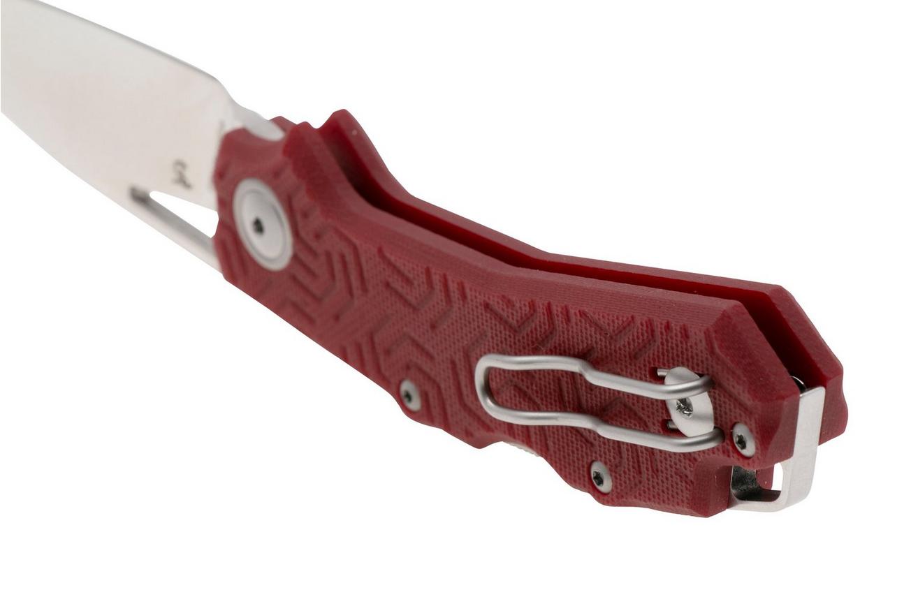 Viper Alfa V6020GR3D, Satin CPM MagnaCut, Red 3D Textured G10 zakmes, Simone Tonolli design