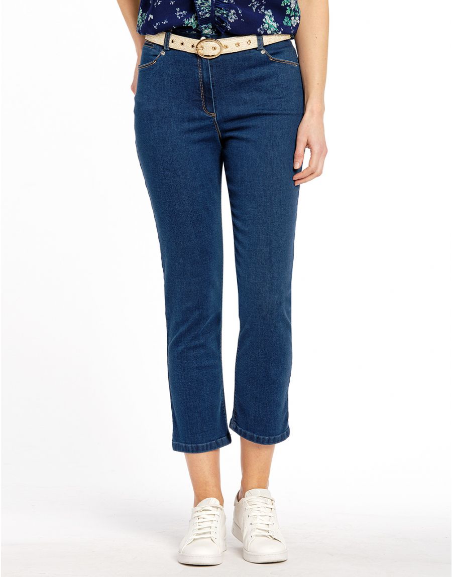 Pantacourt jean stretch