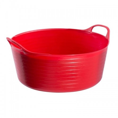 Balde raso flexível Tubtrug, vermelho
