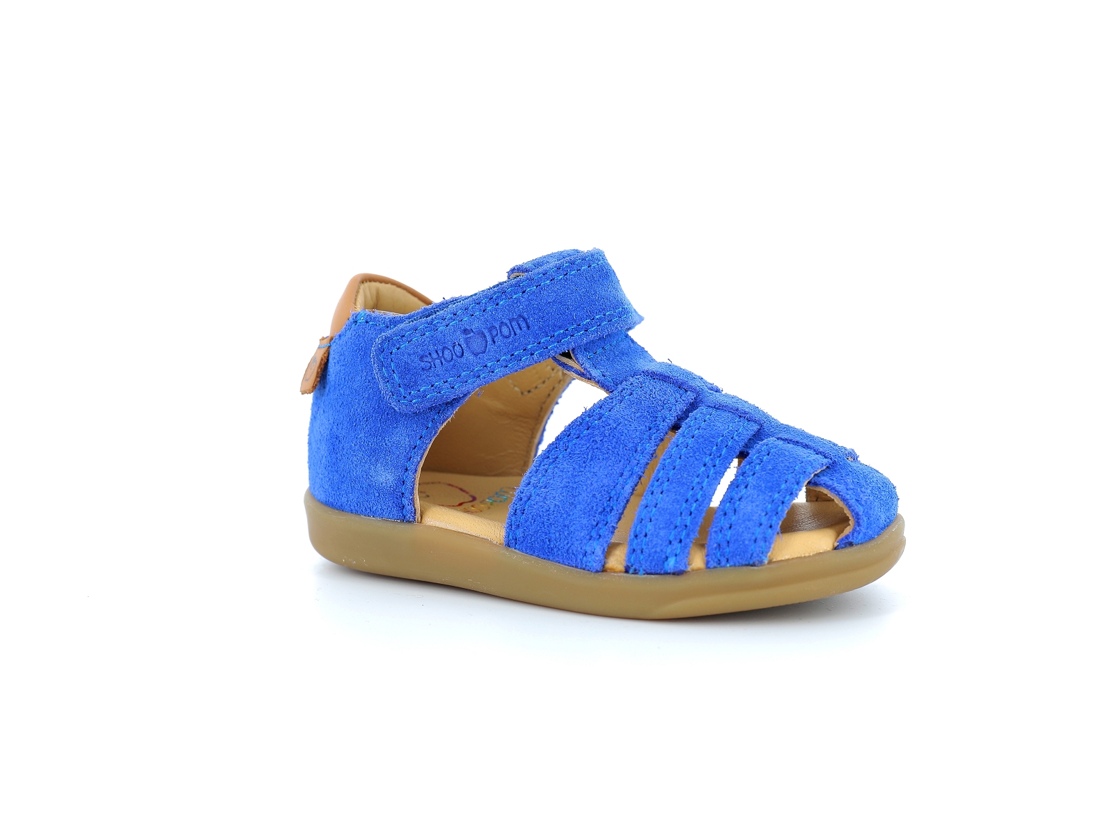 Shoopom-PIKA TONTON Nubuck Bleu roi