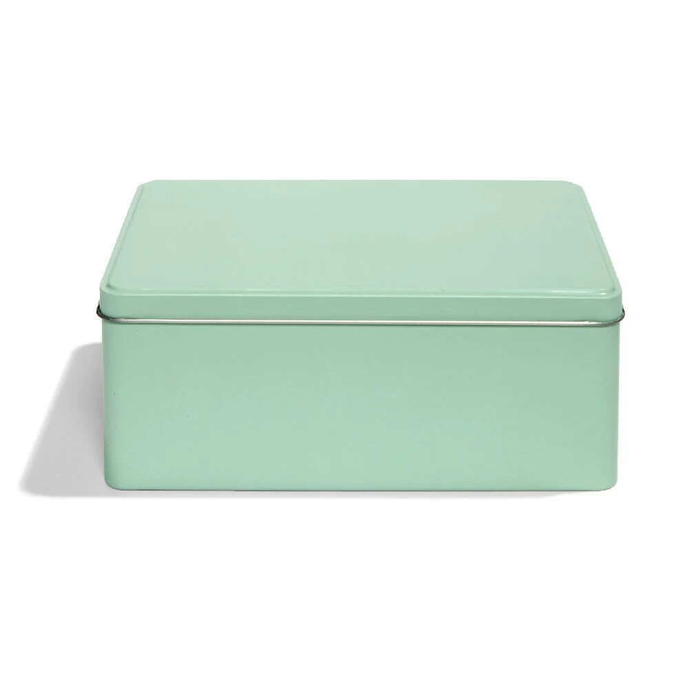 Boîte métal rectangulaire unie 20x14,5xH8cm - 3 modèles