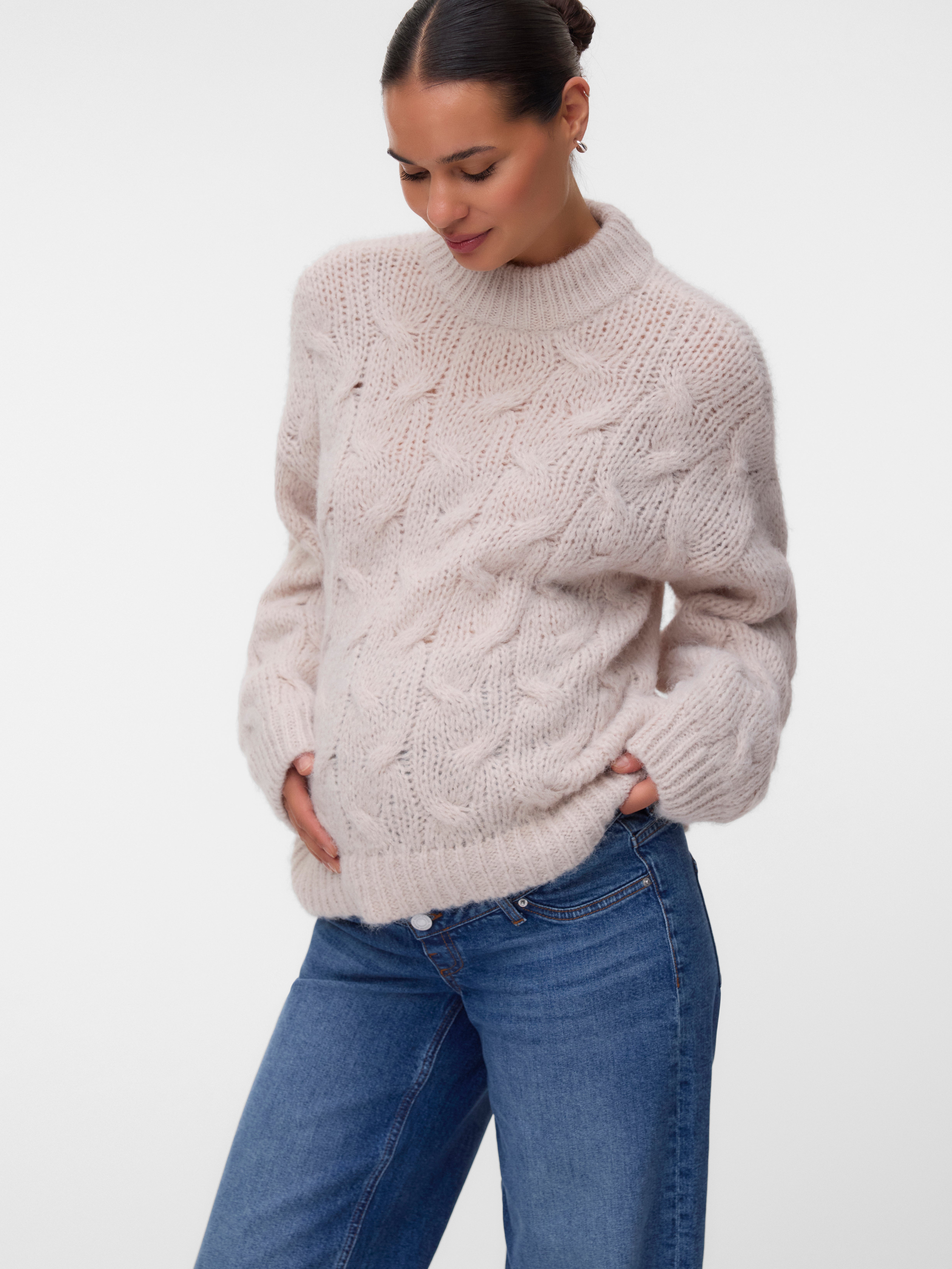 Regular fit Hoge hals Pullover