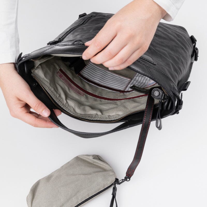 Aunts & Uncles Grandma's Luxury Club Backpack / Shoulderbag Mrs. Cronut Black Smoke