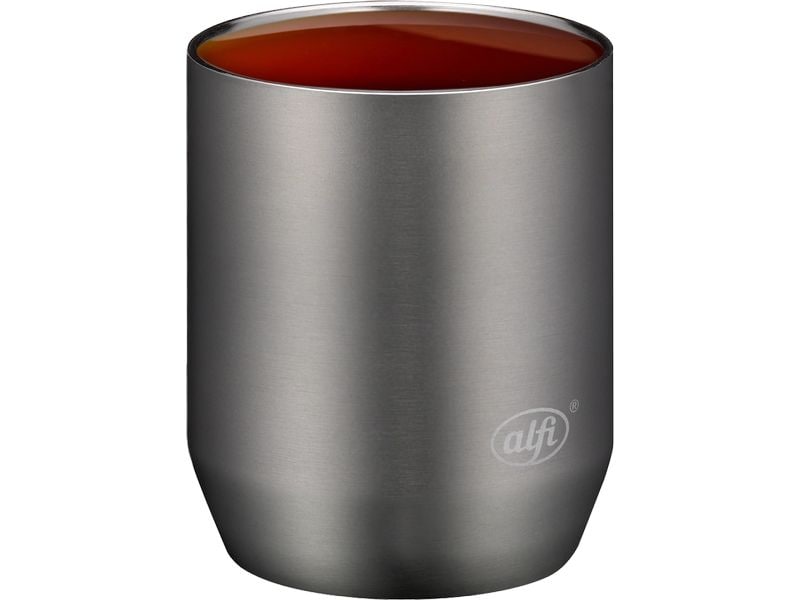 Alfi Thermobecher City 280 ml, Anthrazit Thermobecher aus Edelstahl