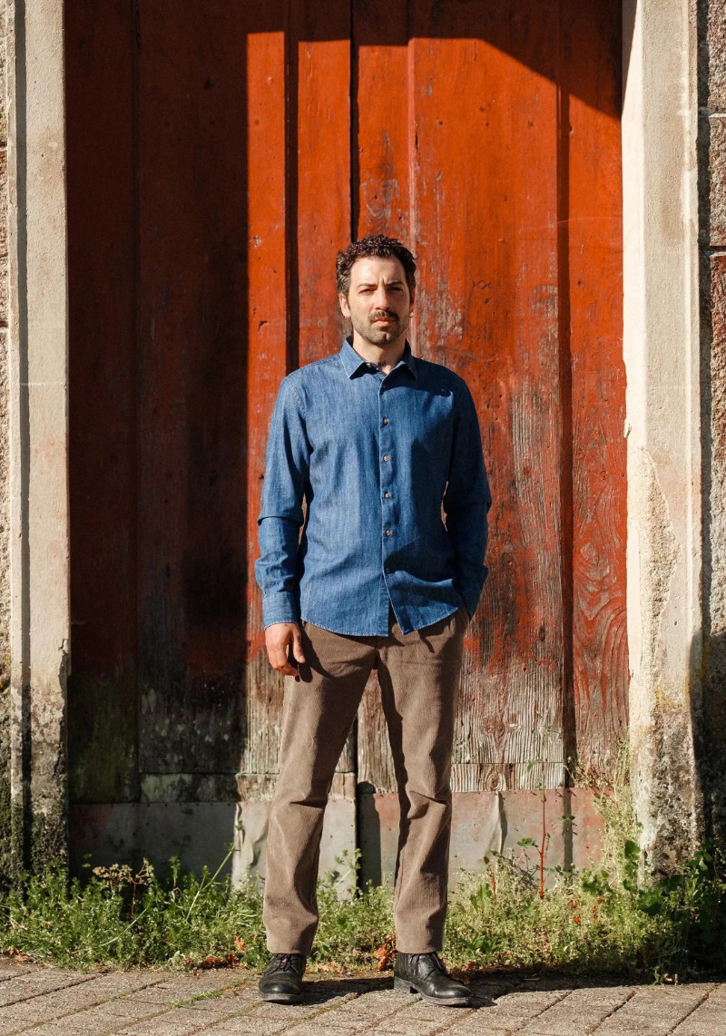 Carpasus Denim-Hemd Lago Navy