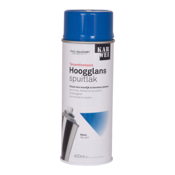 KARWEI spuitlak hoogglans helderblauw 400 ml