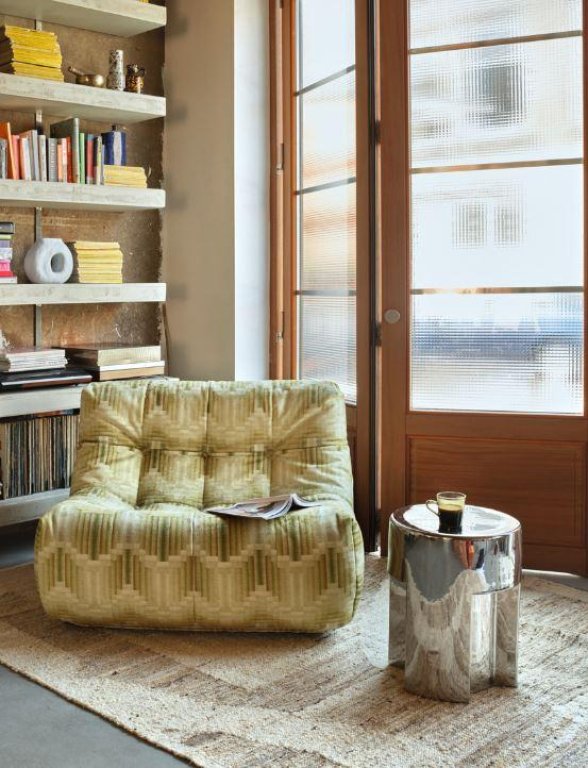 HKliving Lazy Lounge Chair fauteuil royal velvet espresso
