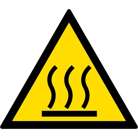 Signalétique de danger - Picto Surface Chaude - W017 - ISO 7010