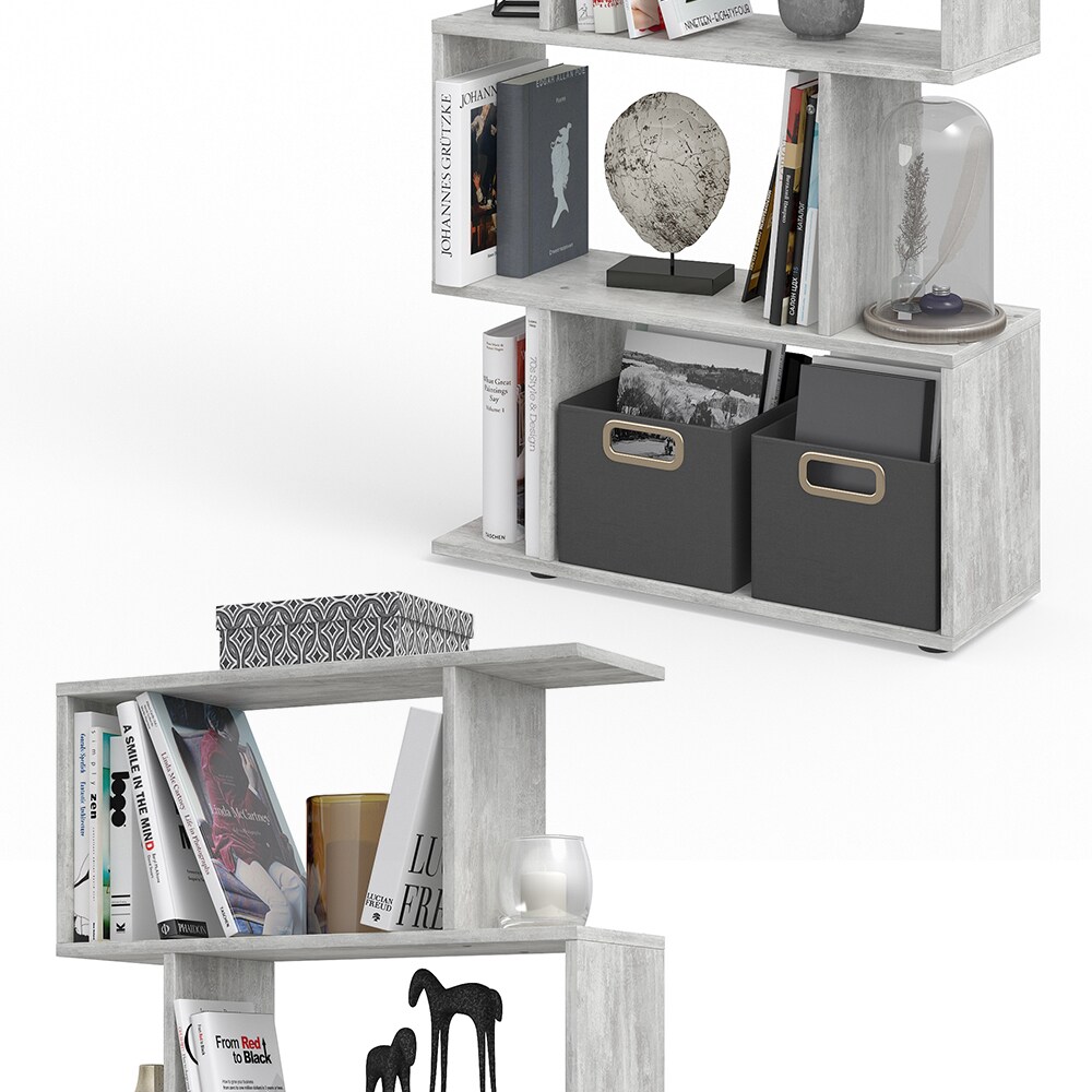 Vicco Raumteiler Levio Bücherregal Standregal Aktenregal Hochregal Regal Beton