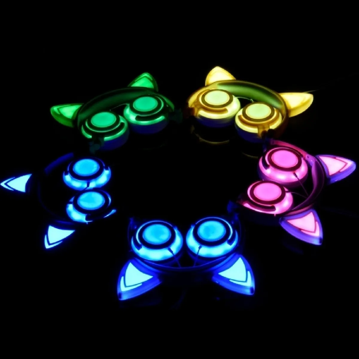 Wewoo Glowing Cat Ear - Vert