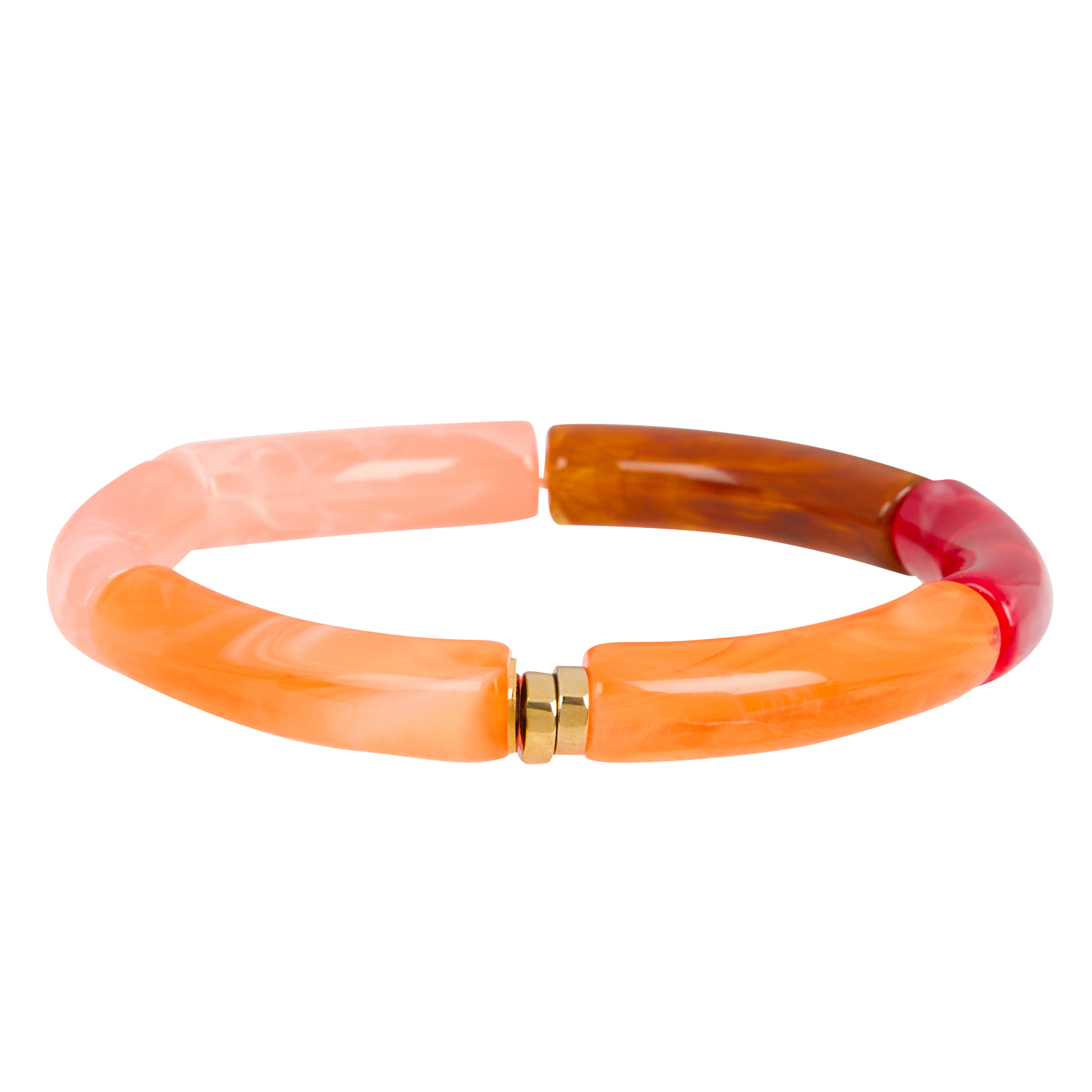 Bracelet élastique en resine | Orange