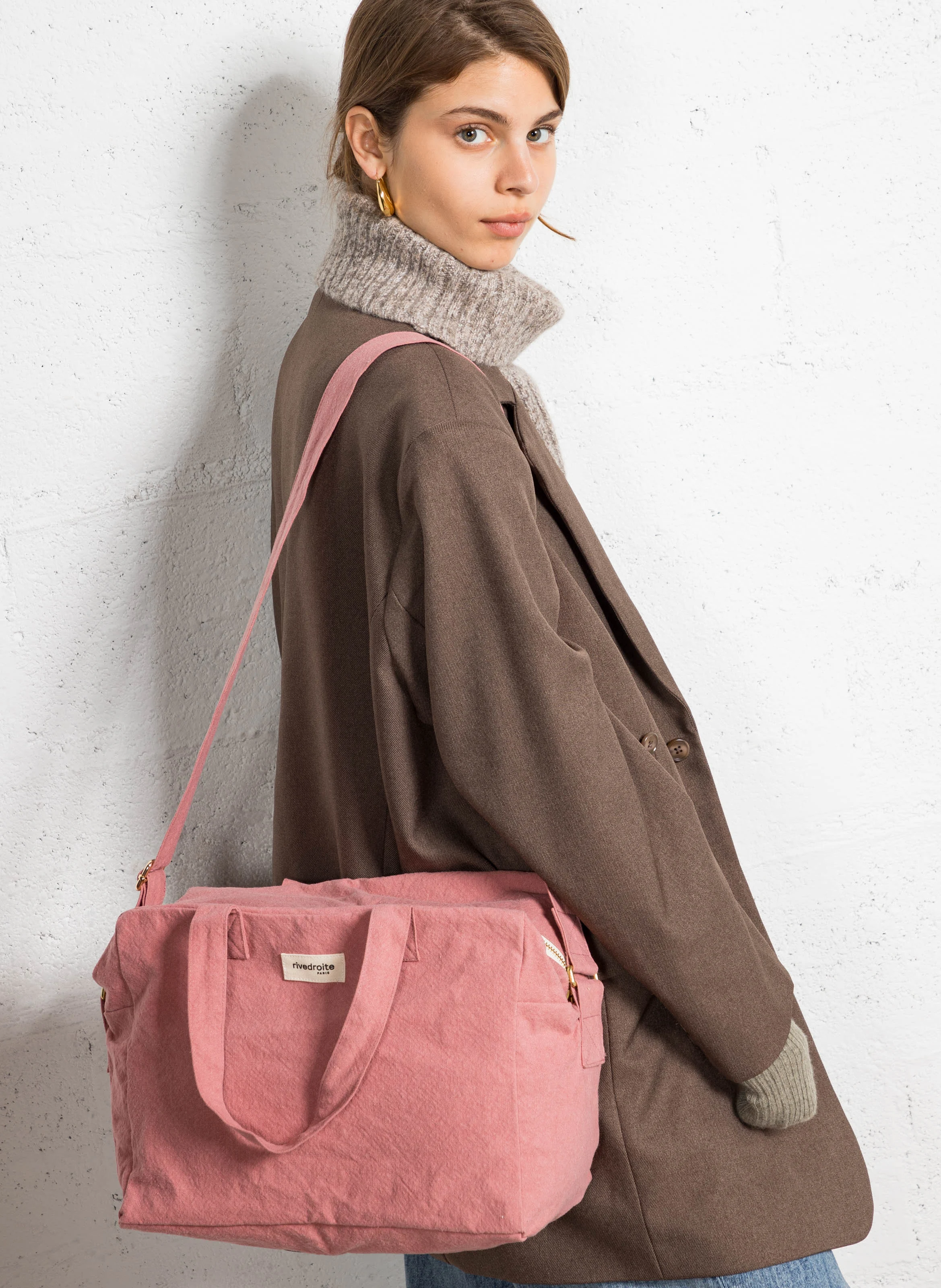SAUVAL - Cabas en denim | Rose
