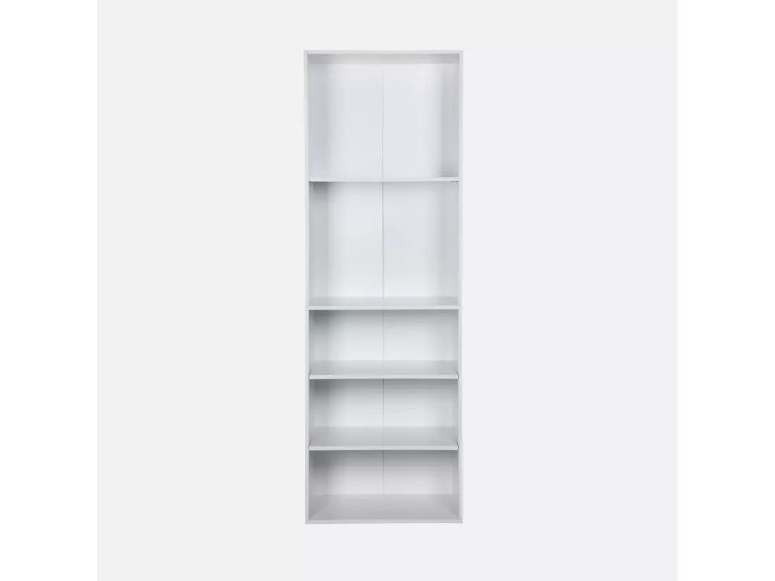 Module dressing avec 5 étagères. blanc. panneaux stratifiés