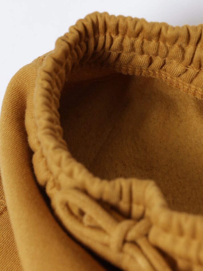 Conjunto de 2 calças de moletom lisas - Amarelo Escuro
