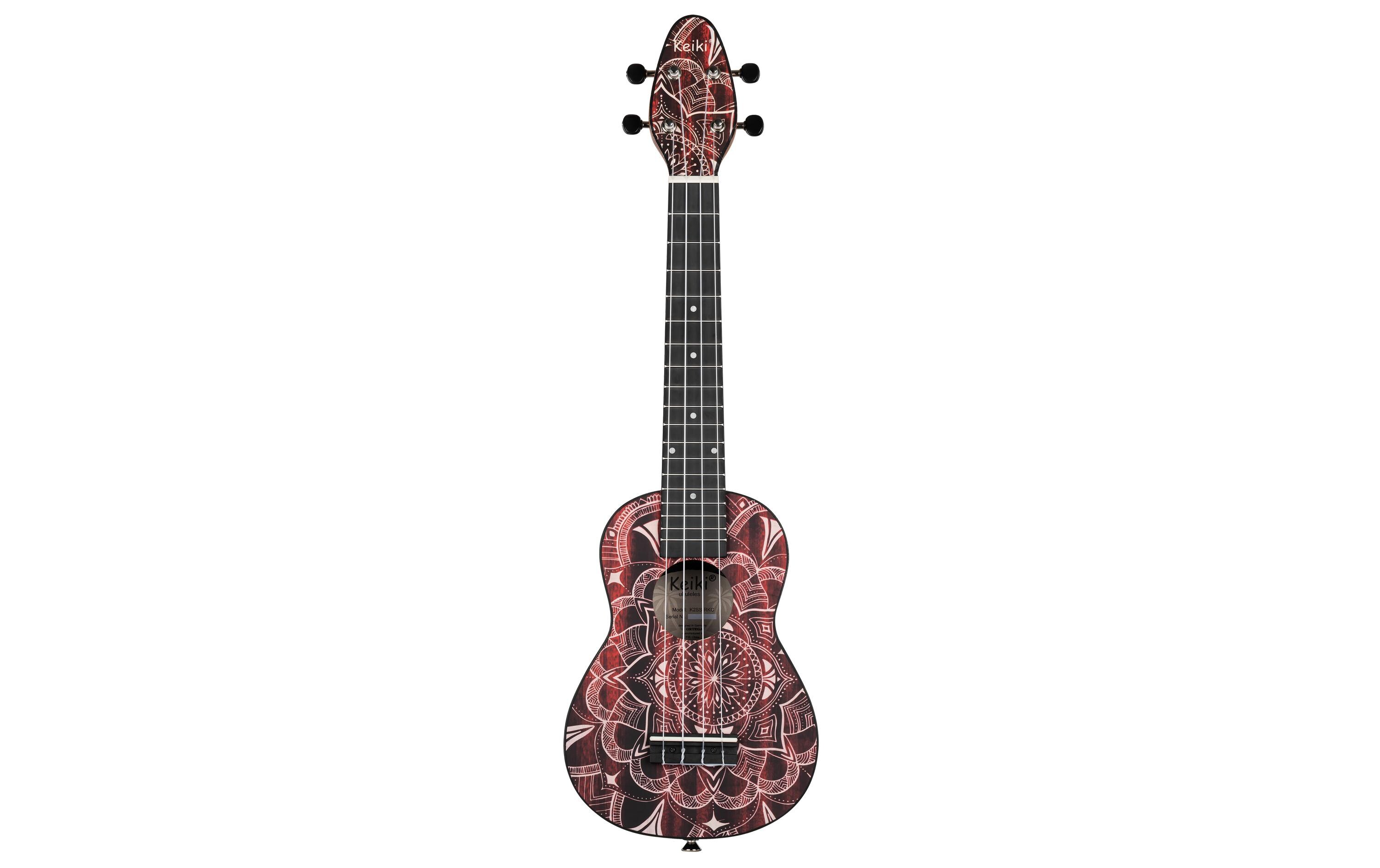 Ukulele Keiki Package K2SS-RKC – Red KaleidoscopDer perfekte Einstieg in die Welt der Ukulele
