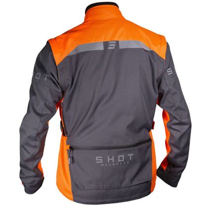 Veste enduro Shot RACETECH - GREY ORANGE 2022 - Gris / Orange