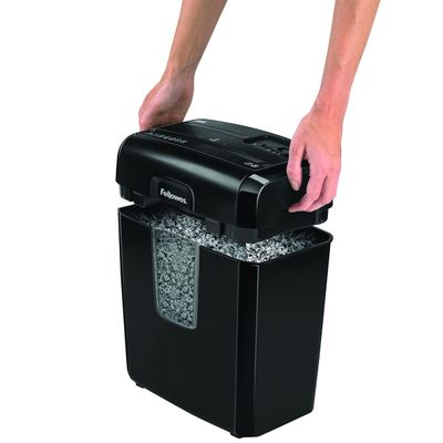 Fellowes Powershred 8Mc - destructeur de documents coupe croisée microparticules - 8 feuilles - Corbeille 14 litres