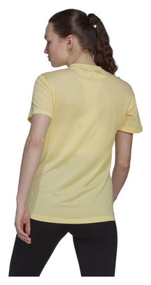 Maillot manches courtes adidas running Own The Run Jaune Femme