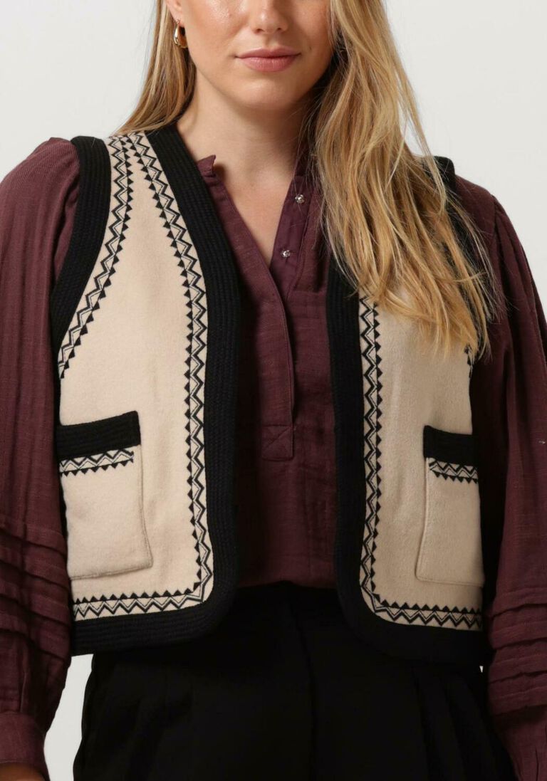 ANTIK BATIK beige antik batik gilet wilma gilet
