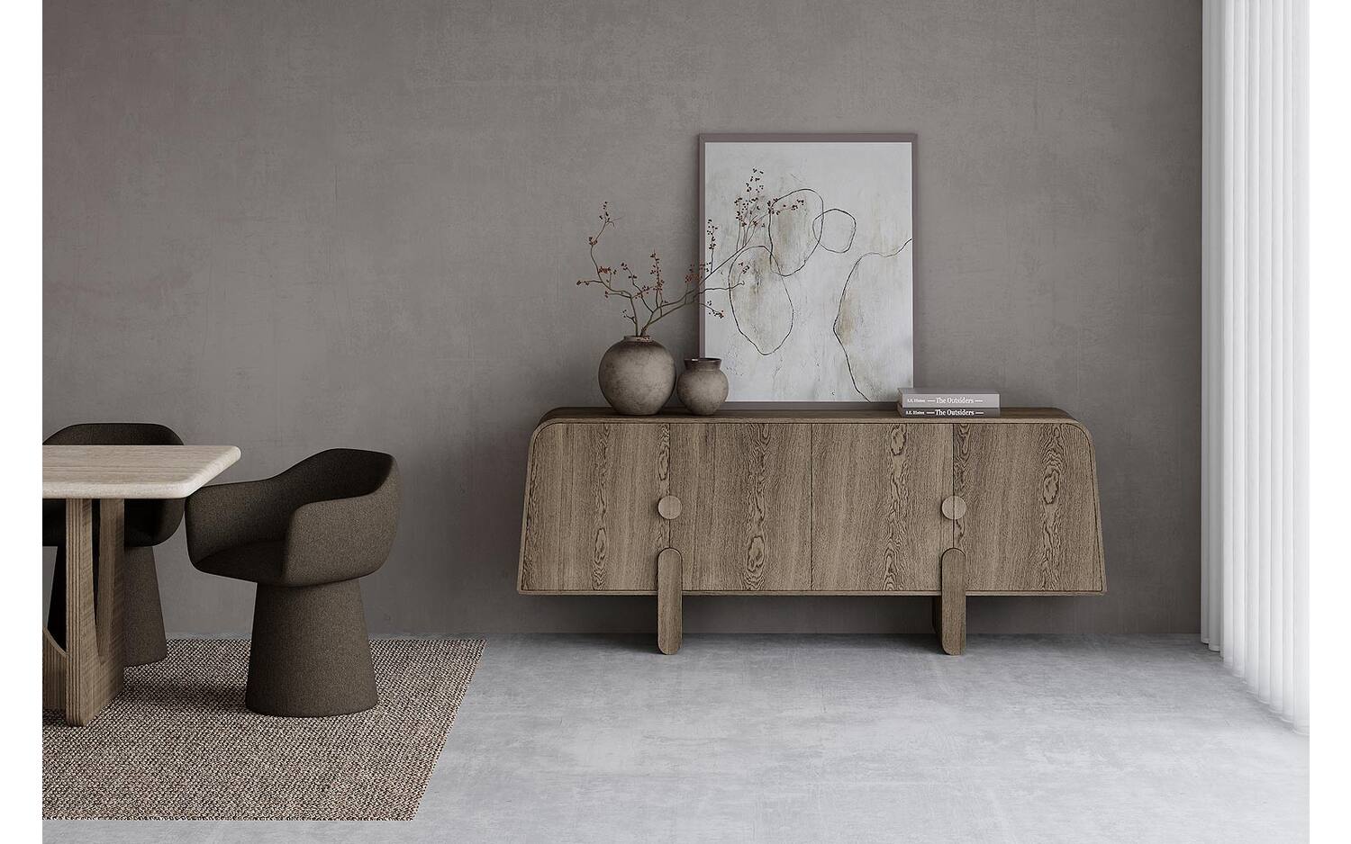 Goossens dressoir Viano in Essenhout