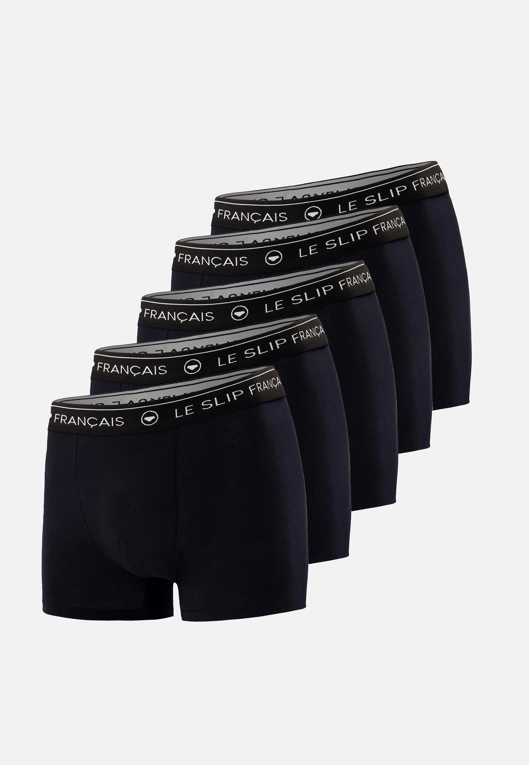 Cinquo de boxers en coton-Pack Cinquo Boxer Redoutable Noir