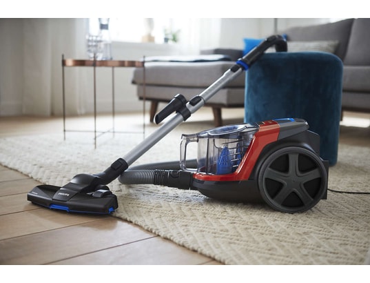 PHILIPS - Aspirateur traîneau FC9330/09 PowerPro compact rouge