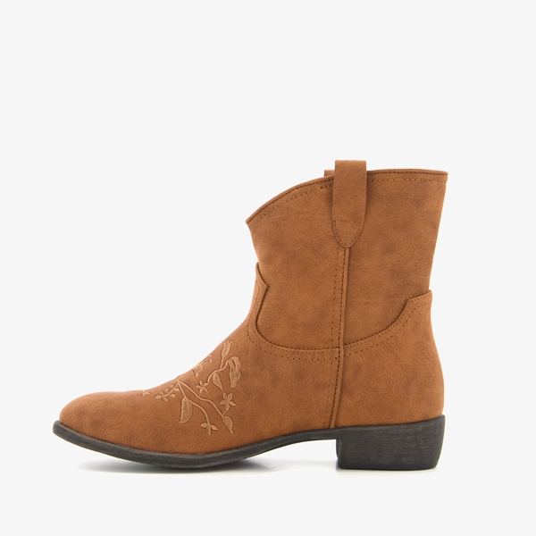 Blue Box lage dames western laarzen bruin