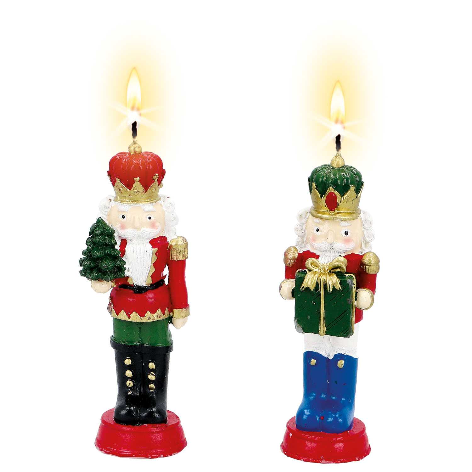 Kerze Figur Nussknacker H=14,5cm 2fach