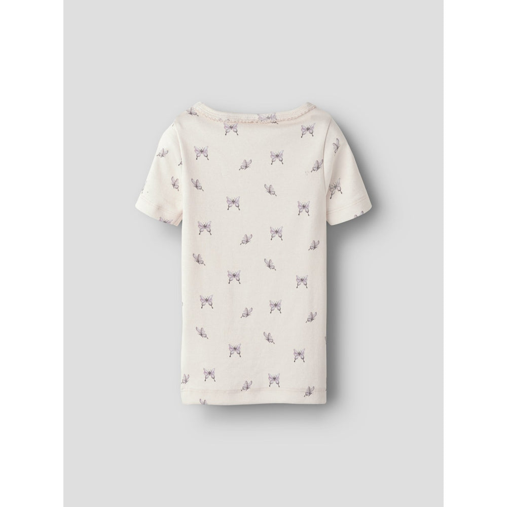 Køb Lil'Atelier Peach Blush Butterfly Gayo Sig Slim T-Shirt