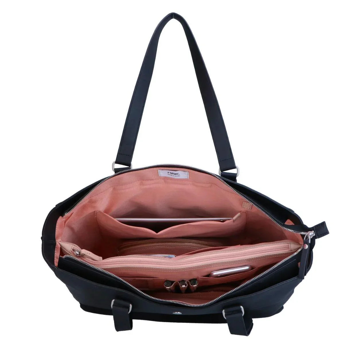 FMME | Caithy leren laptoptas 15,6
