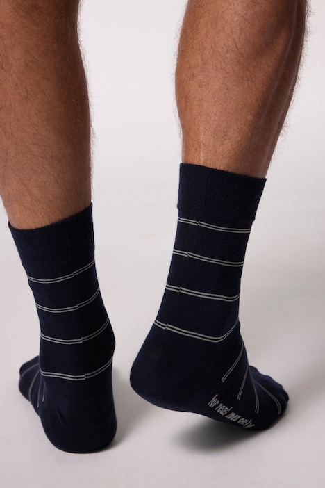 JP1880 Socken, 2er Pack, Ringel, uni