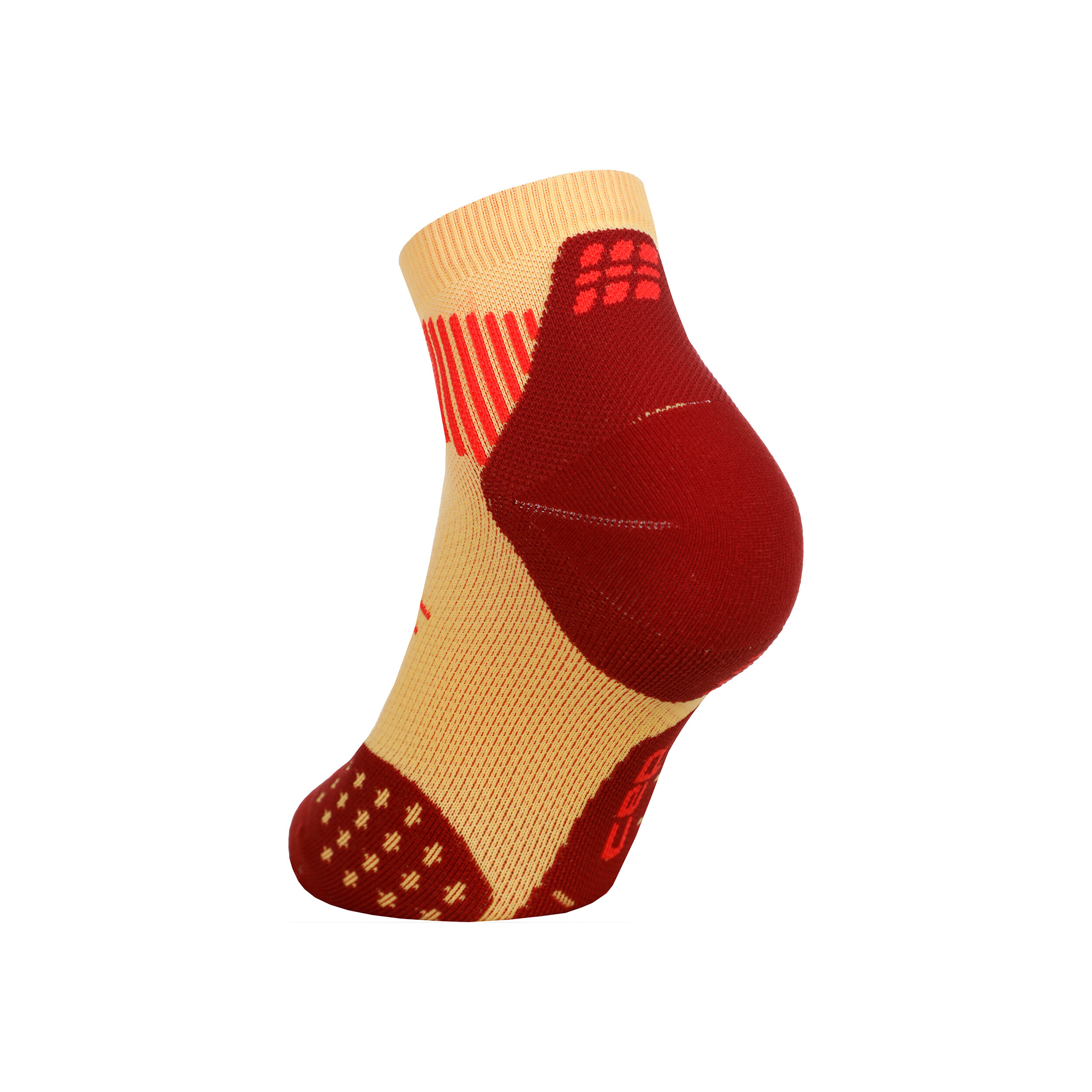 CEP Core Low Cut 5.0 Chaussettes De Compression Hommes - Jaune , Rouge Foncé
