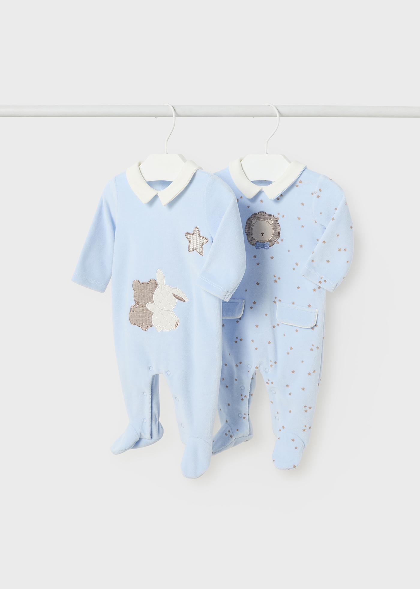 Conjunto de 2 pijamas de lã polar Better Cotton para recém-nascidos