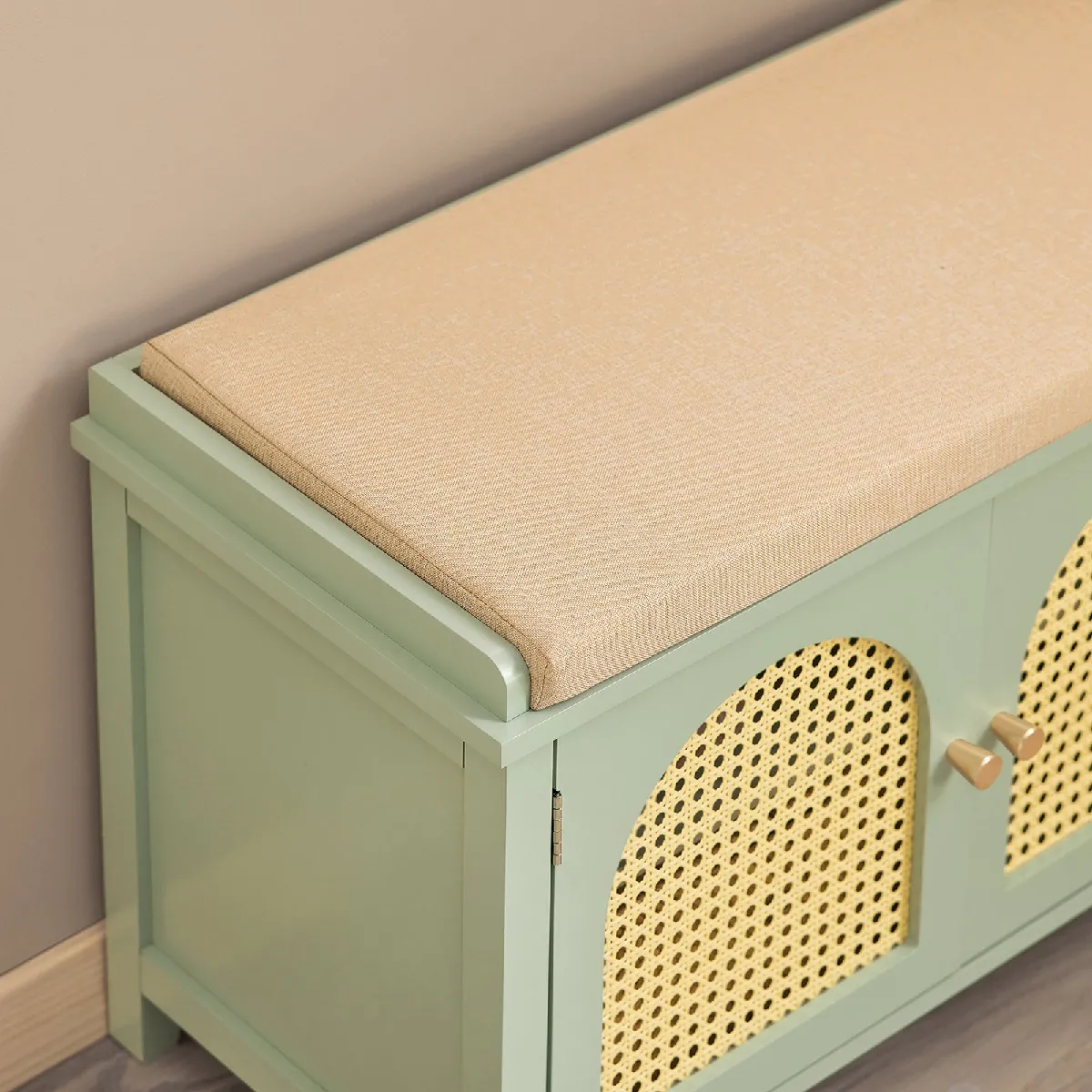 sobuy SoBuy FSR129-GR Banc à chaussures - Aspect grille