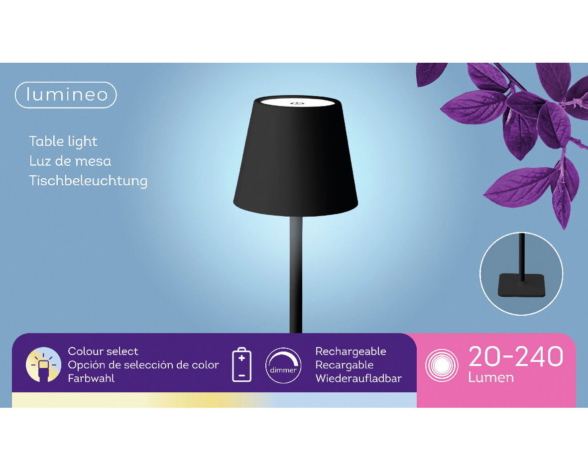 Lumineo LED-Tischlampe