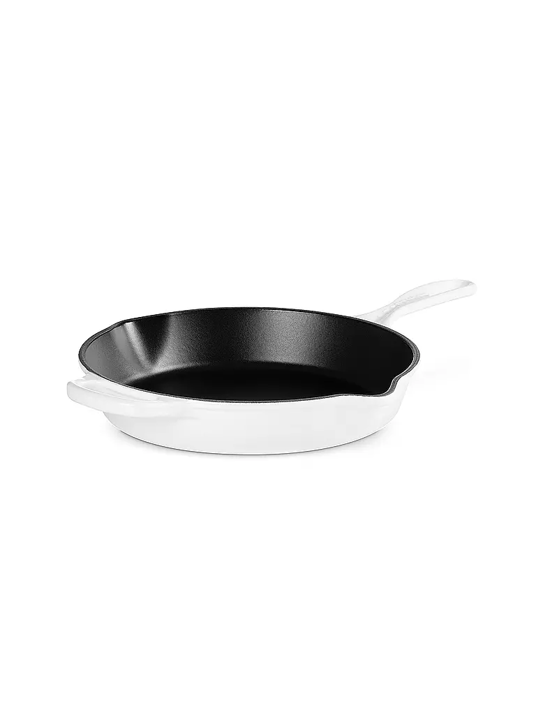 LE CREUSET Hohe Brat- und Servierpfanne aus Gusseisen 26cm SIGNATURE White weiss