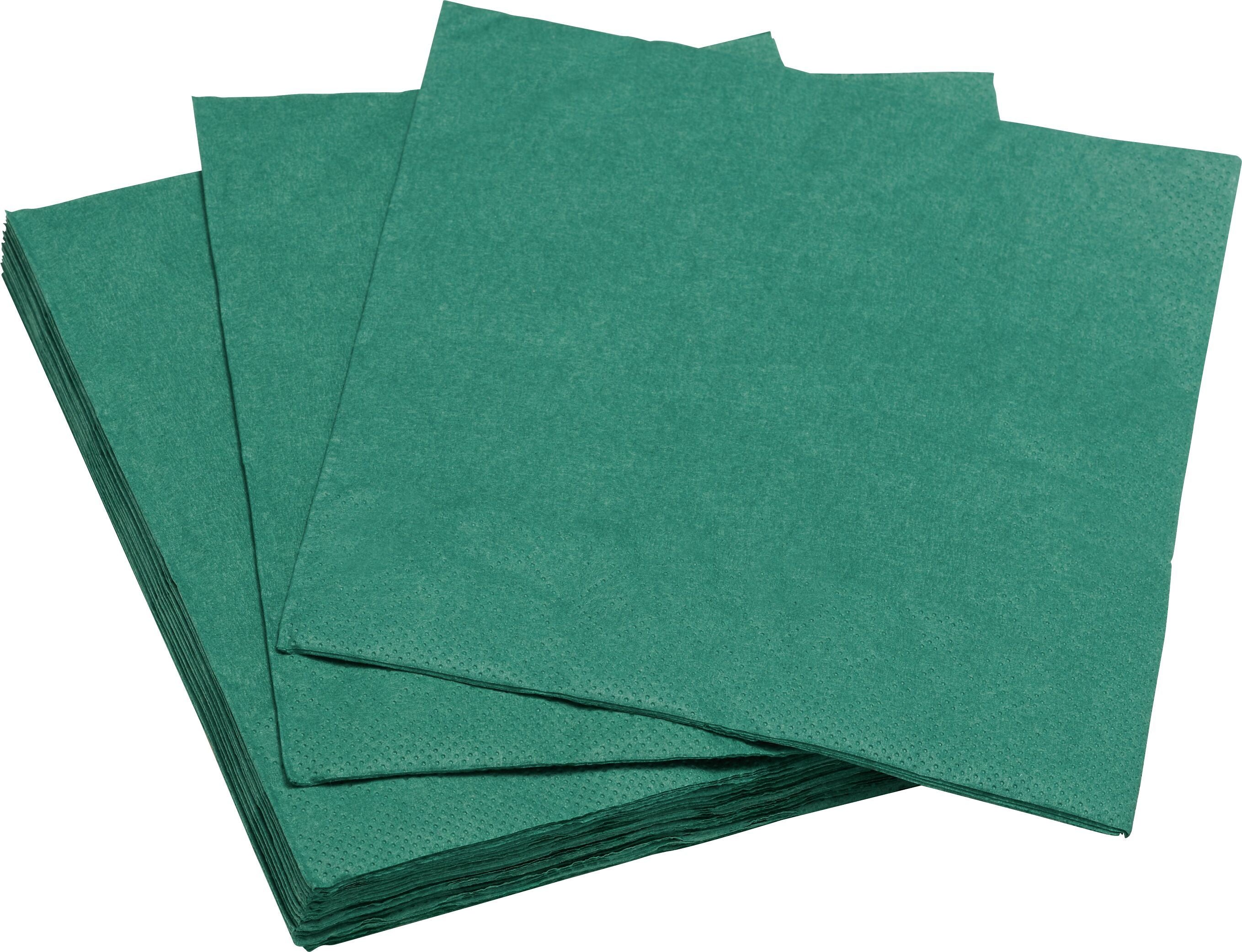 PAPER PAPER Papierservietten - Grün / B: 33.0 cm x T: 33.0 cm x H: 0.1 cm