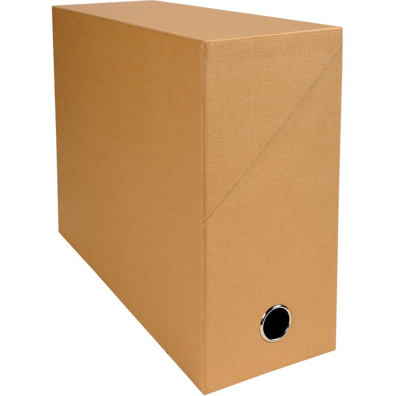 Boîte de classement carton toilé Exacompta dos 12 cm assorties