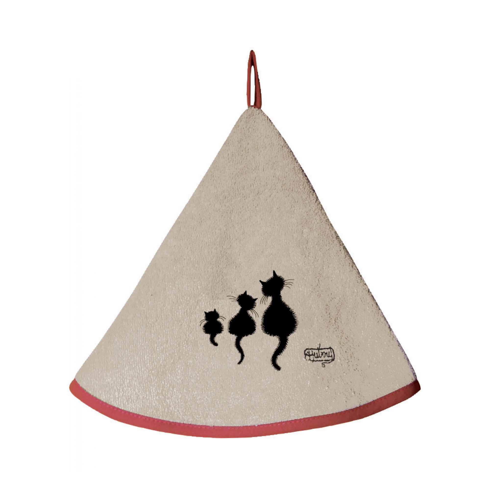 Essuie mains dubout 3 chats ficelle diameter 60 cm
