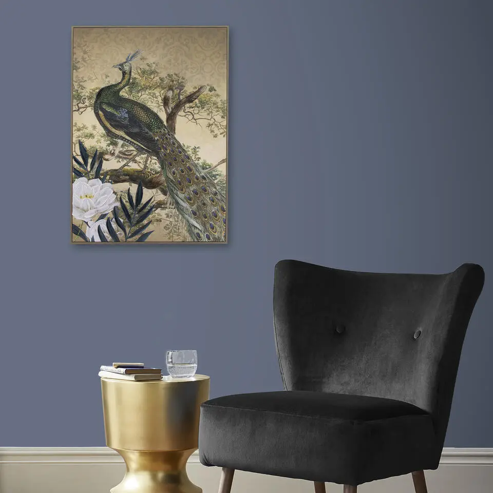 Art for the Home Canvas Geschilderde Details Peacock in Paradise