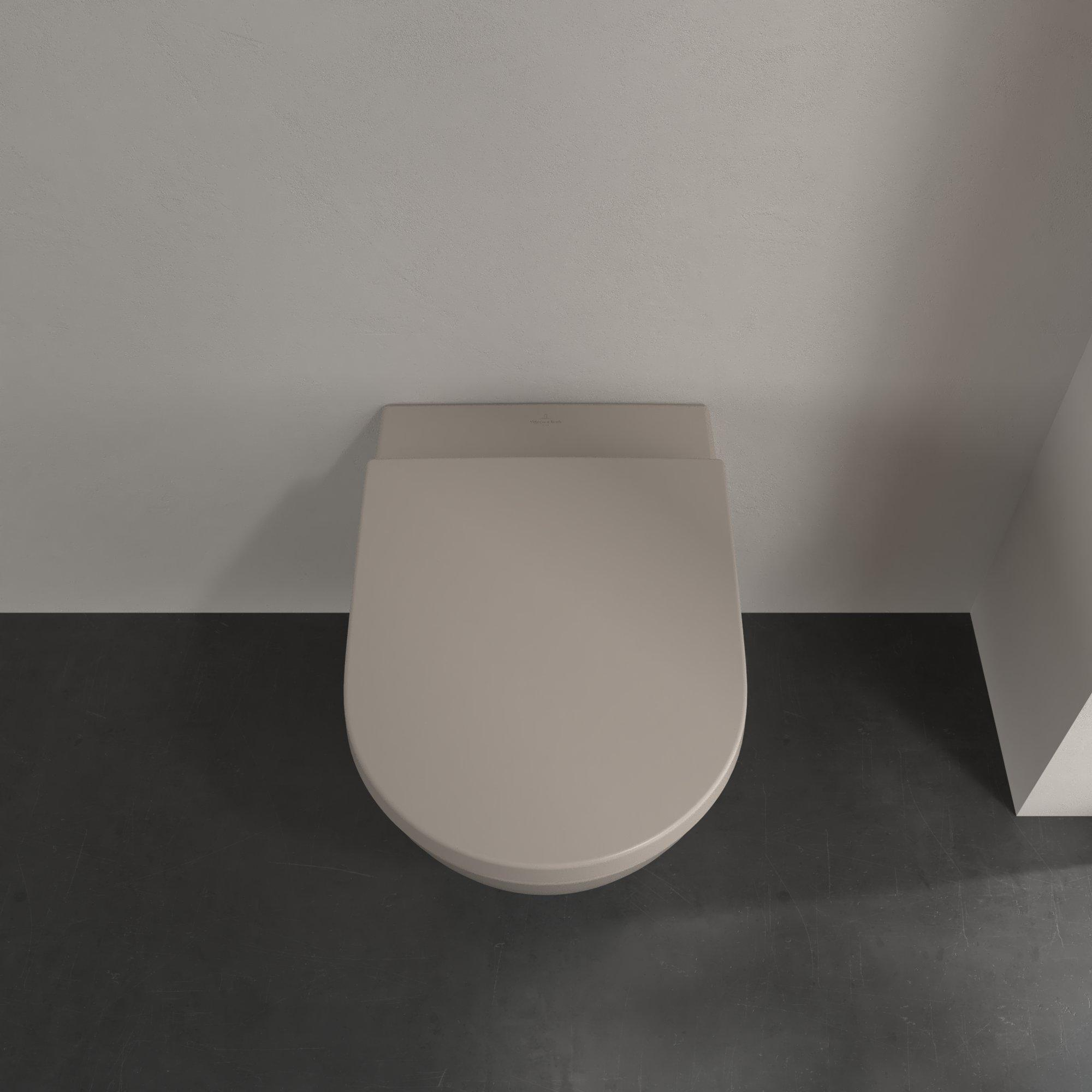 Villeroy & Boch Subway 2.0 randloos toilet CeramicPlus taupe