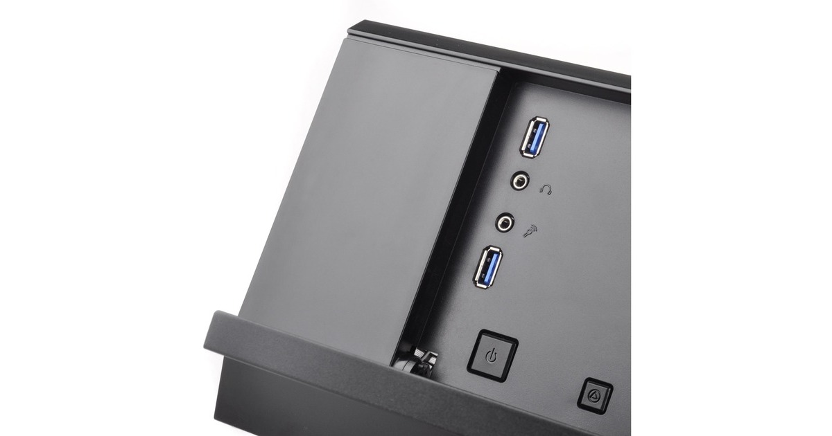 SilverStoneSST-GD10B HTPC behuizing  (Zwart | 2x USB-A)