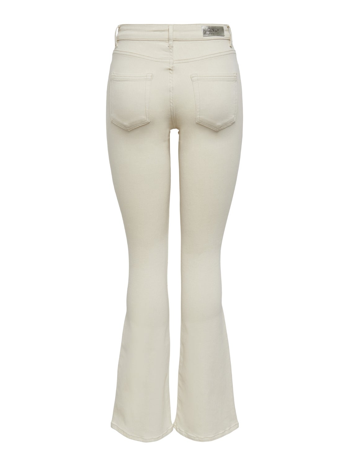 ONLBLUSH Mittlere Taille Ausgestellt Jeans Ecru