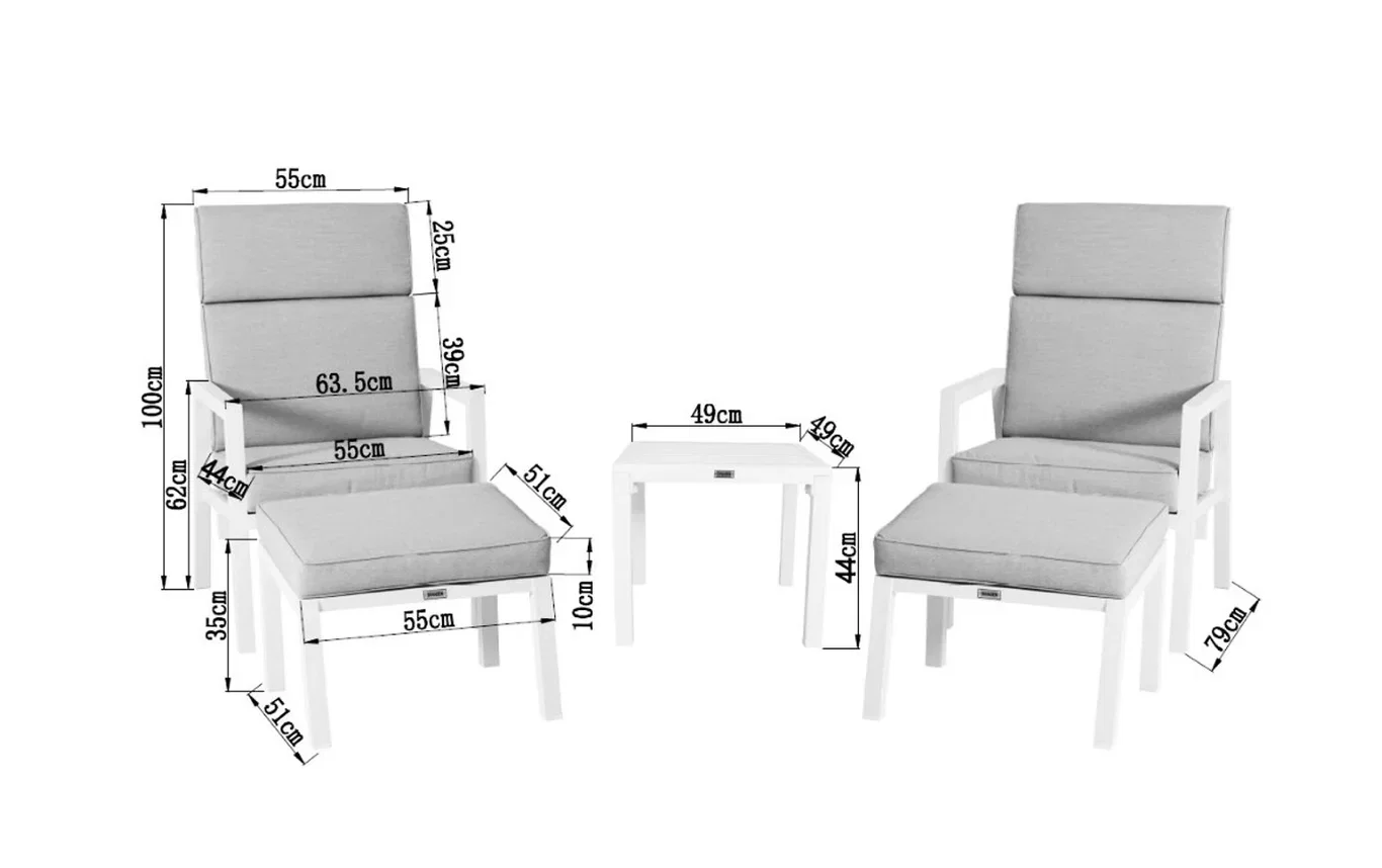 Skanden Recliner Duo Sett Oslo 2 sitteplasser