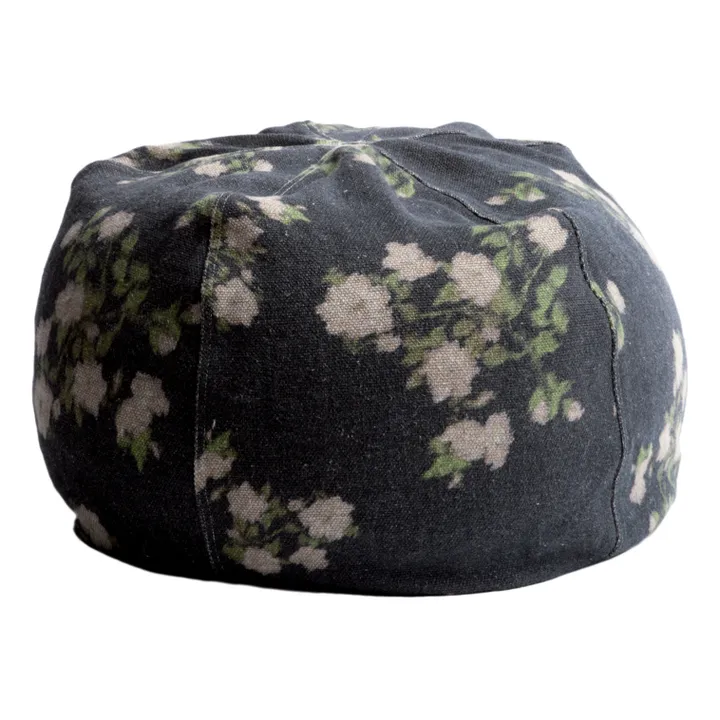 Maison de Vacances Pouf bulle en lin Wabi Sabi | Noir