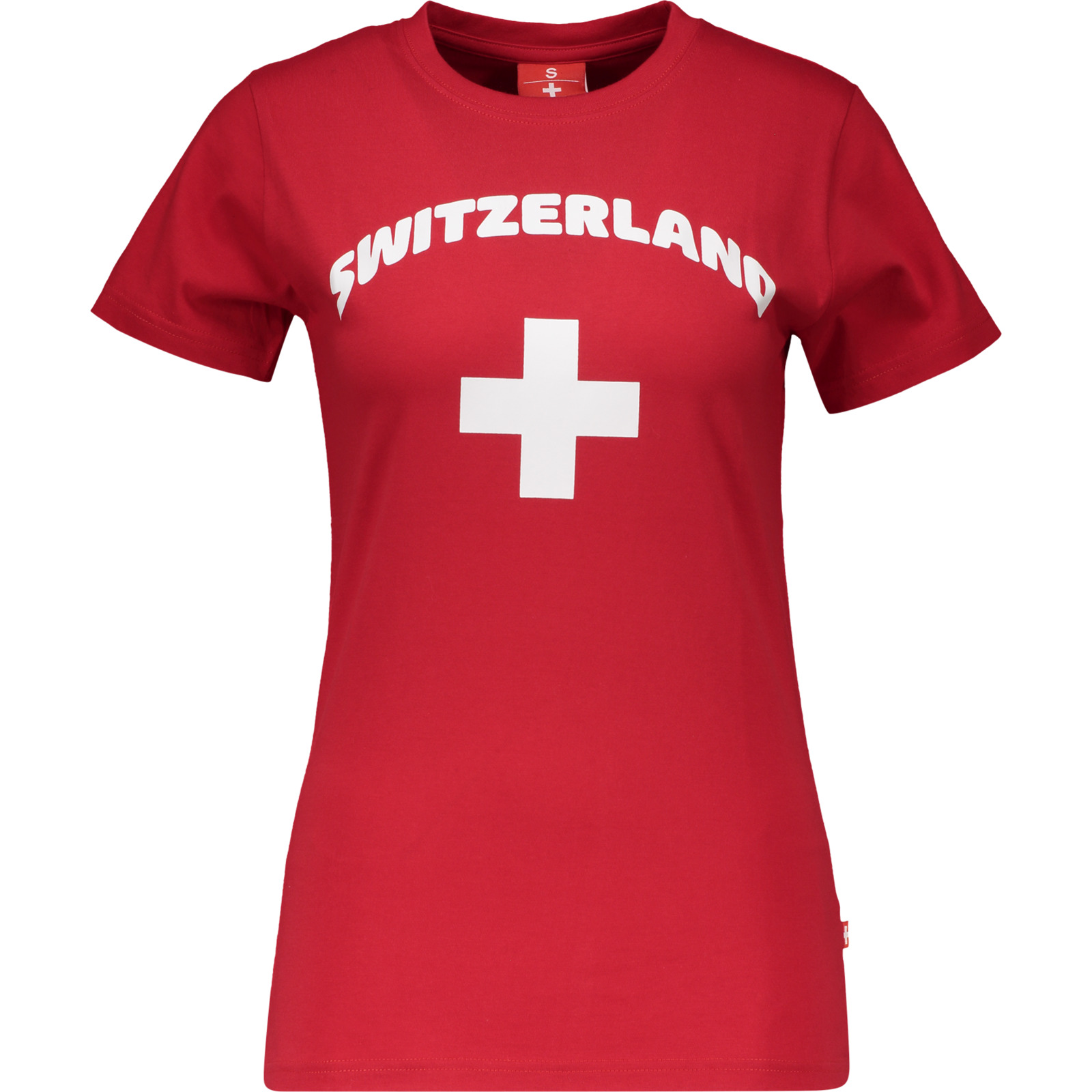 Damen-T-Shirt Swiss S, rot