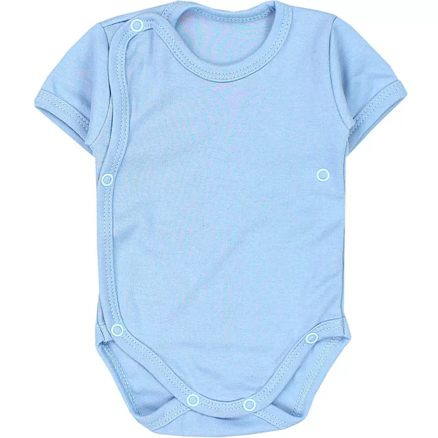 TupTam Baby Jungen Kurzarm Wickelbody 5er Set blaugrün