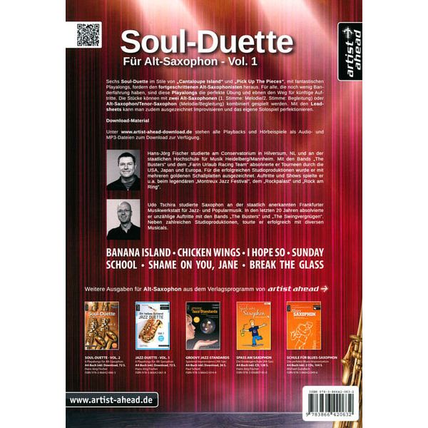 Artist Ahead Musikverlag Soul Duette für Alt-Saxophon