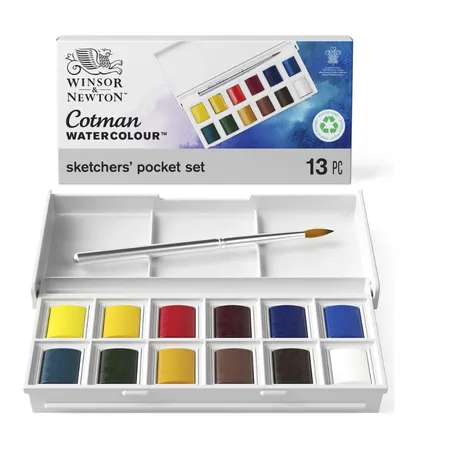 Winsor & Newton Cotman AquarellSketchers 12er Taschenbox